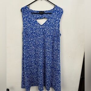 Blue Floral Dress by Ann Taylor
